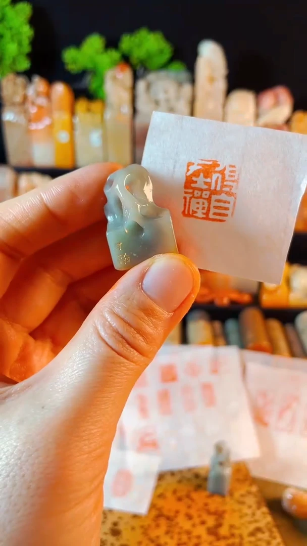 【闪购商品】云南石印石手工篆刻《得自在禅》