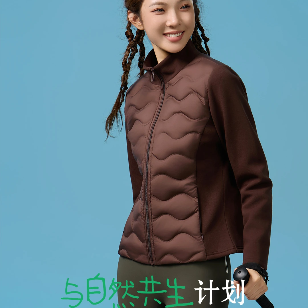 轻运动小蛮腰轻奢立领外套（波浪纹女款）