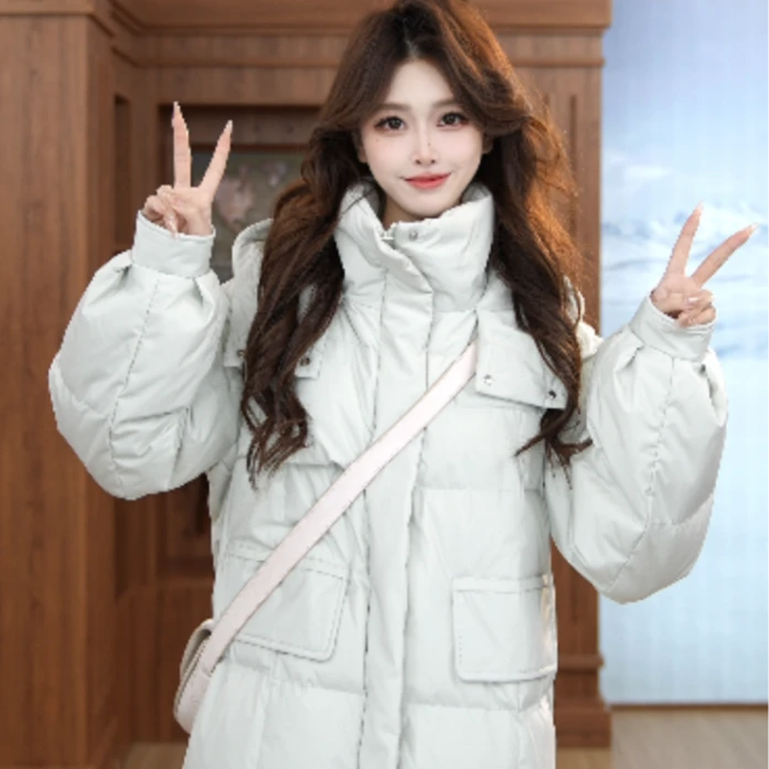 【爆款返场】雪中飞冬季时尚百搭显瘦连帽长款羽绒X40140210