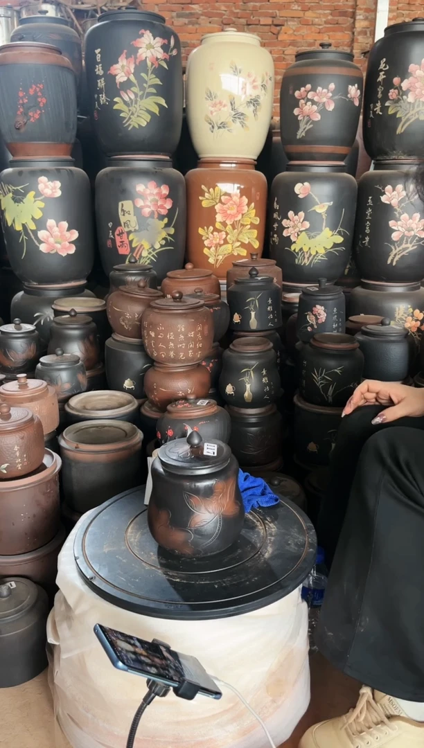 【闪购商品】壶瑕疵茶叶罐 石瓢荷花  265