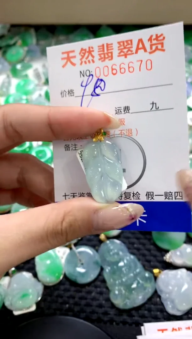 翡翠18K金镶嵌颈饰1111111111111111