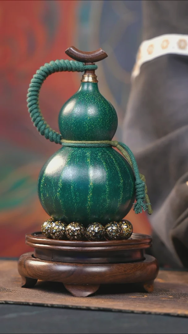 【闪购商品】YP151大漆酒葫芦不包手串及旋转底座