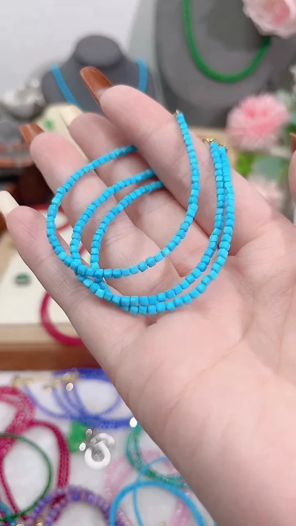 银S925镶嵌手链淡水珍珠松珍方49