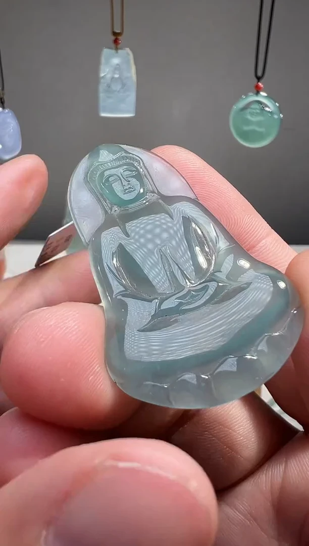 吊坠(不含链)未镶嵌翡翠观音