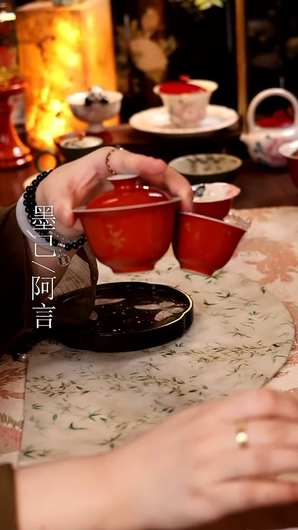 四君子盖碗+杯 哈哈哈