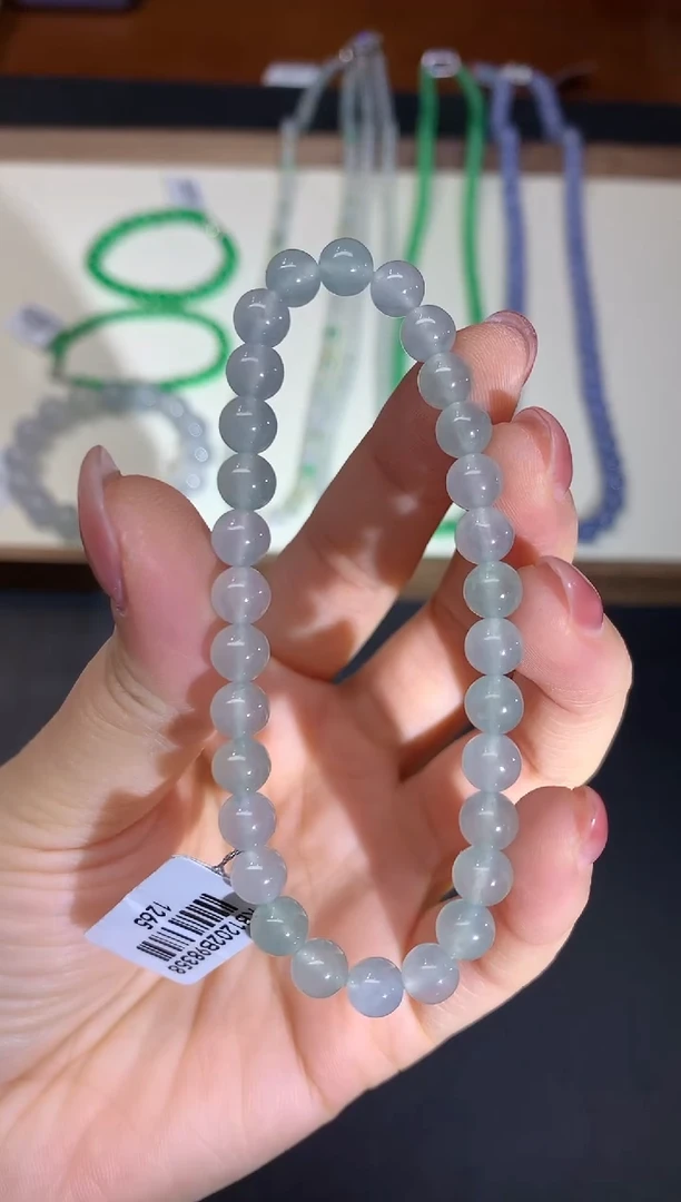 未镶嵌手串翡翠W490|1800