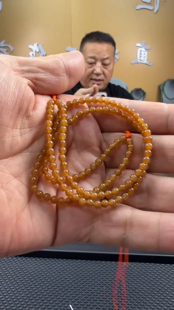 颈饰未镶嵌和田玉项链3-4mm