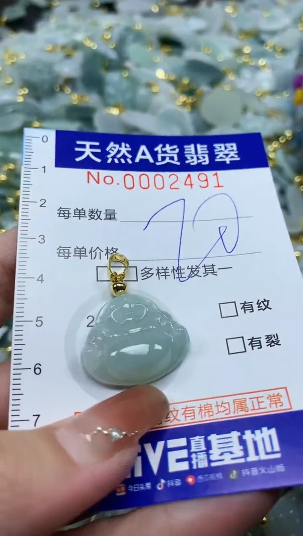 颈饰未镶嵌翡翠天然A货翡翠