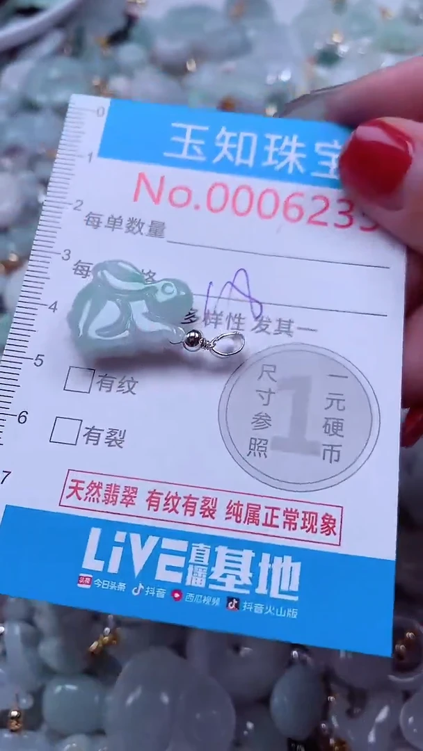吊坠(不含链)未镶嵌翡翠6235