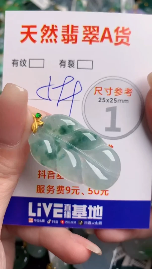 翡翠18K金镶嵌颈饰0096725373