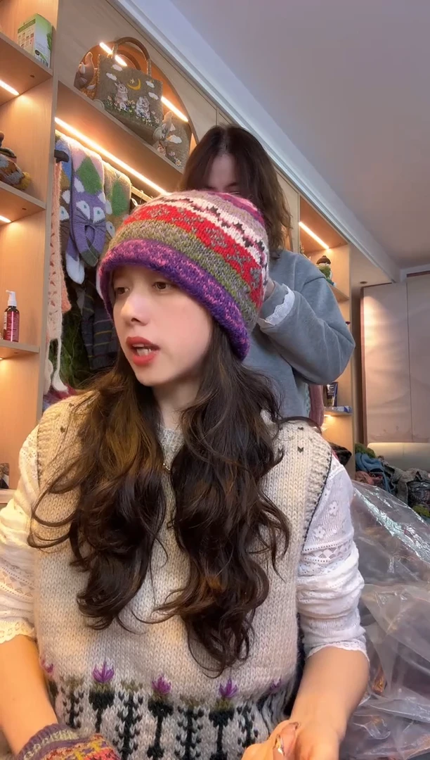 棉兜*乐百羊毛冷帽B292