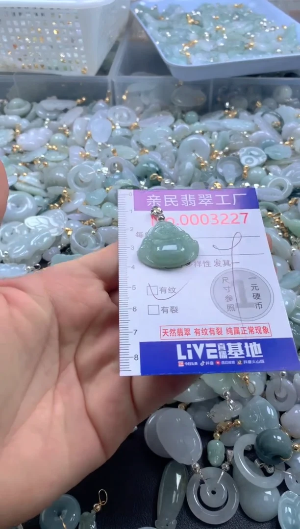 颈饰未镶嵌翡翠3227有瑕疵介意慎拍