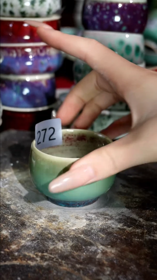 摆件精品窑变钧瓷茶器