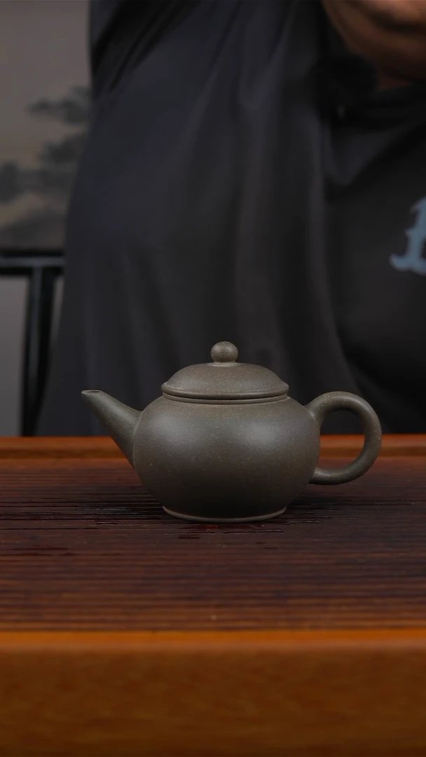 茶壶紫砂细*个杜家大清灰水平壶
