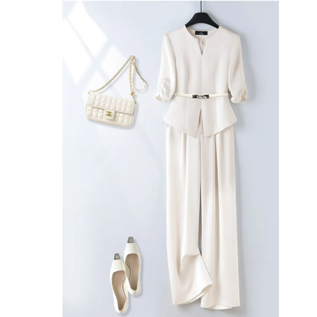 【8788套装-YR】通勤气质时尚小香风西装夏季洋气名媛职业女神范