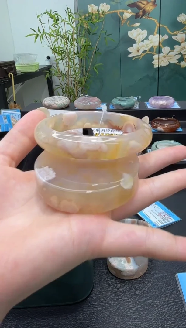 未镶嵌手镯石英质玉A622(60圈赠送镯心)