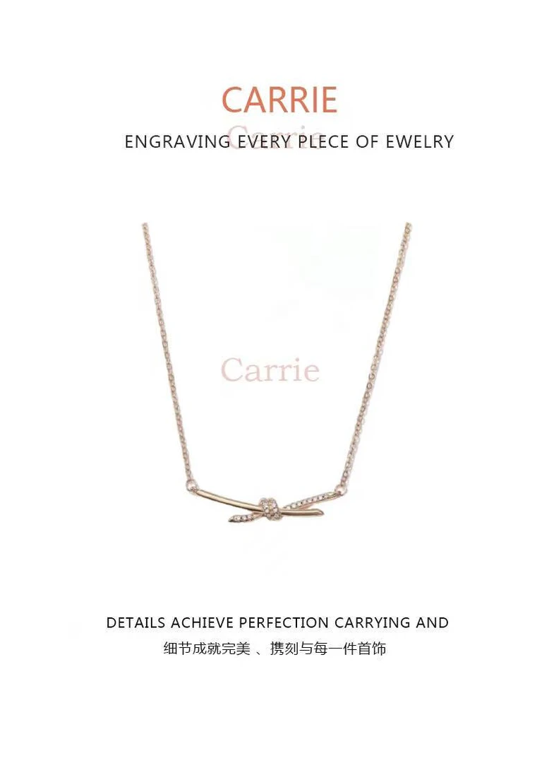 合金项链 【Carrle轻奢】绳结经典时尚项链