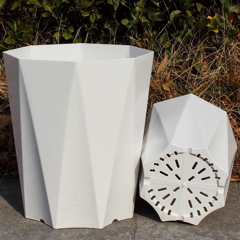 树脂花盆塑料家用大号钻石加厚盆室内绿植栽天堂鸟散尾植物阳台