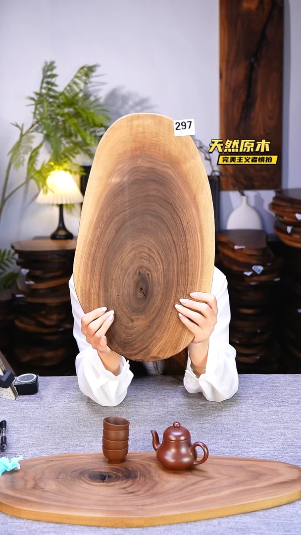 木北美黑胡桃原木.干裂疤结不属于商品质量问题完美主义者慎拍