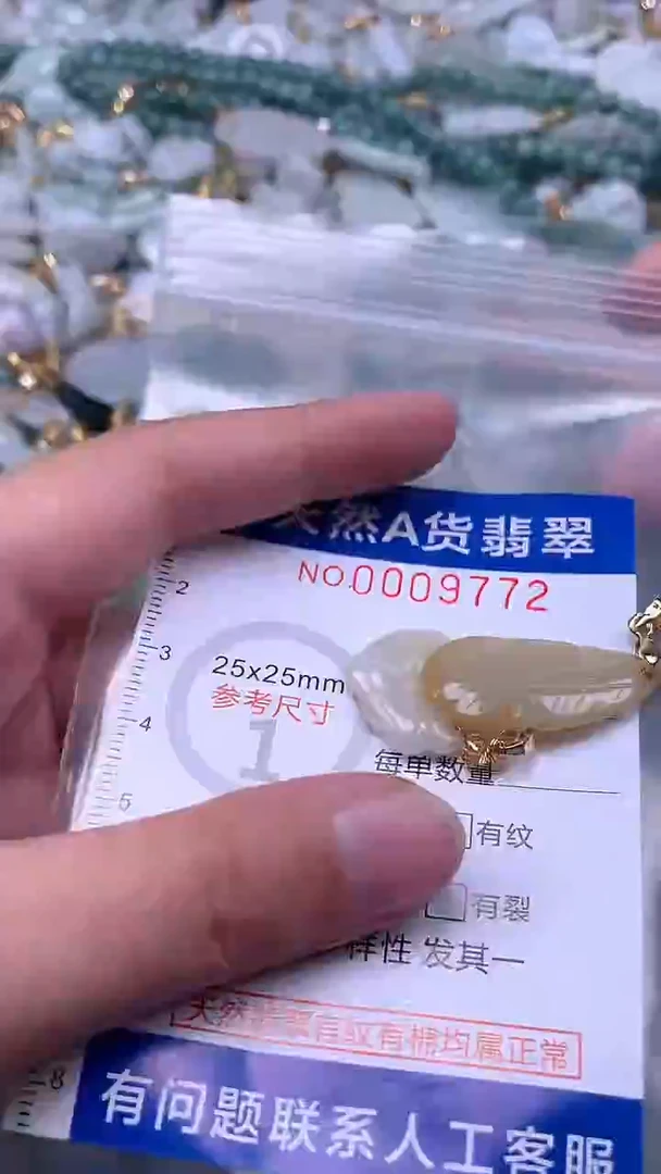 翡翠未镶嵌吊坠(不含链)1