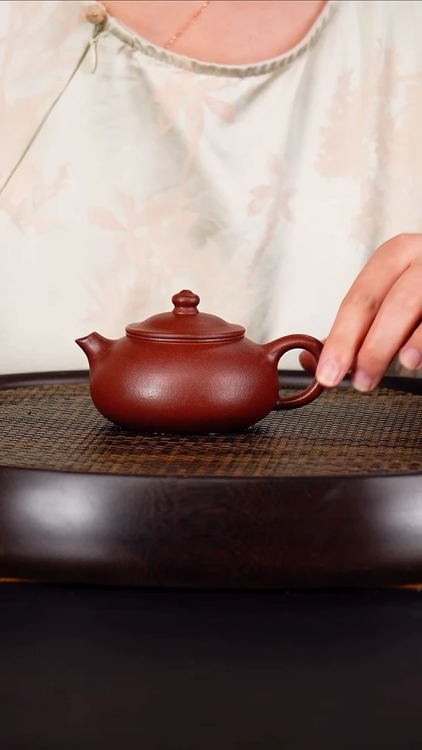 茶壶紫砂成进窑 寒江64 紫泥 160毫升