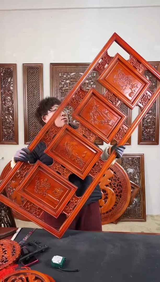 【闪购商品】香樟木木雕131*51   梅兰竹菊  