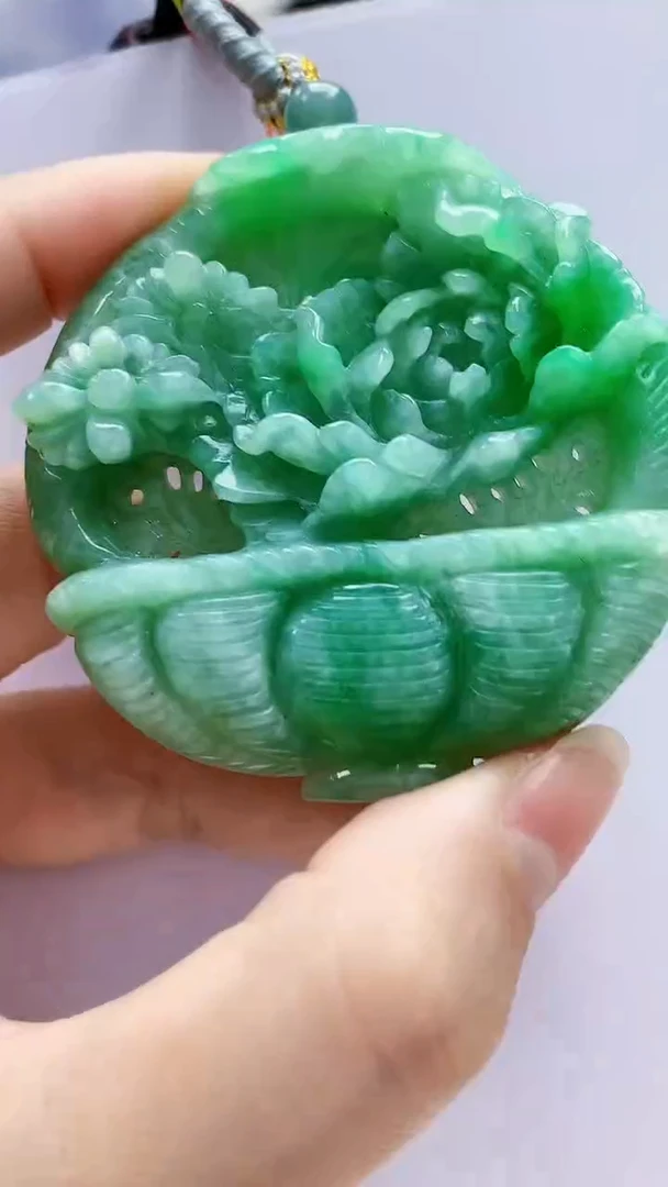 未镶嵌定制翡翠4957lr-毛货挂件5
