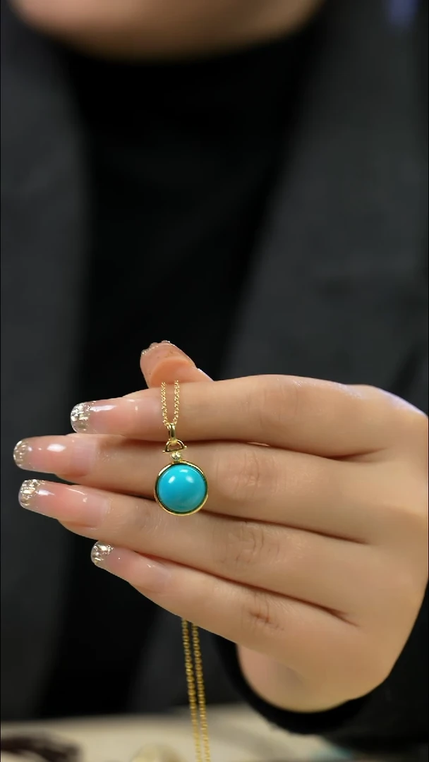 未镶嵌绿松石吊坠多样性发一