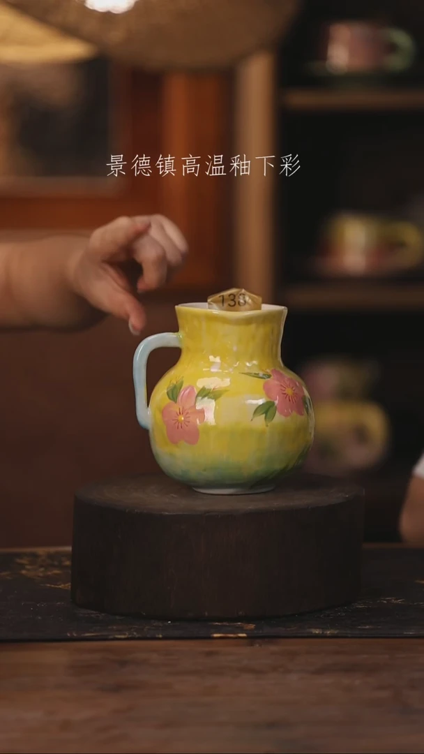 陶瓷景德镇高温釉下手绘陶瓷138