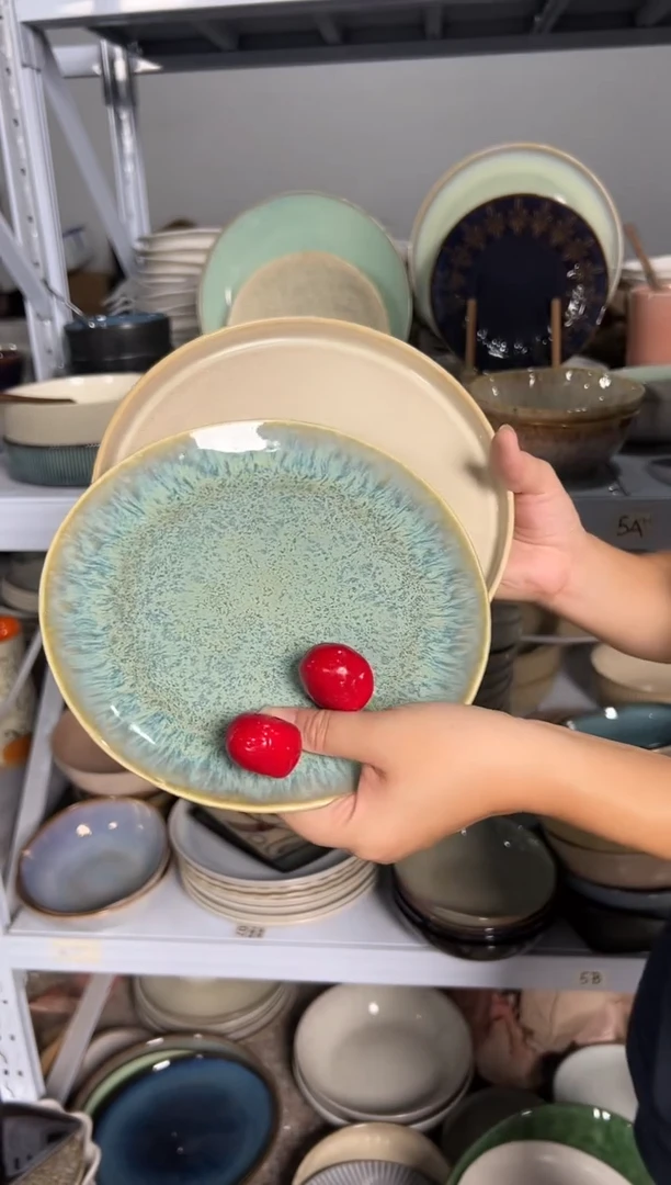 陶瓷外贸尾货瑕疵满20包邮X2小盘