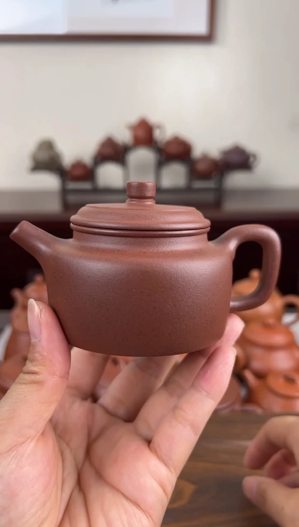 茶壶紫砂紫泥德钟壶150CC