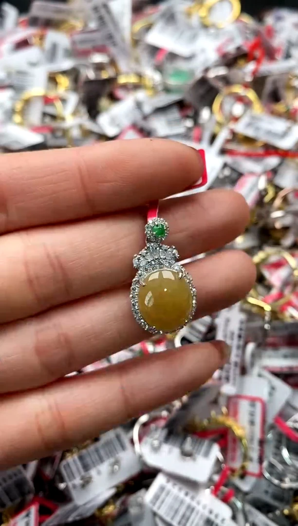 【闪购商品】翡翠戒指银S925镶嵌5555555     4