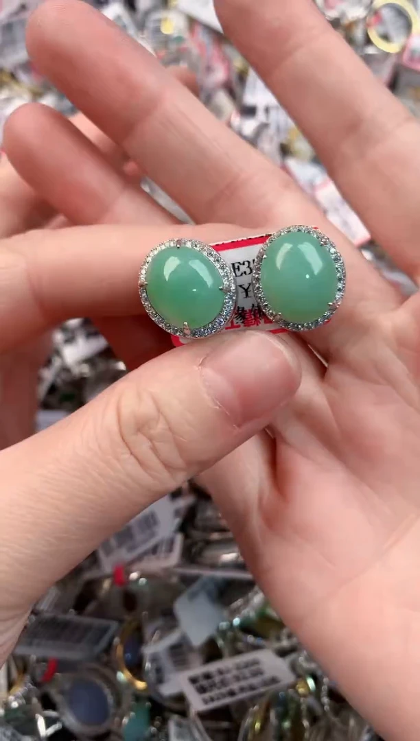 银S925镶嵌戒指翡翠9999----3