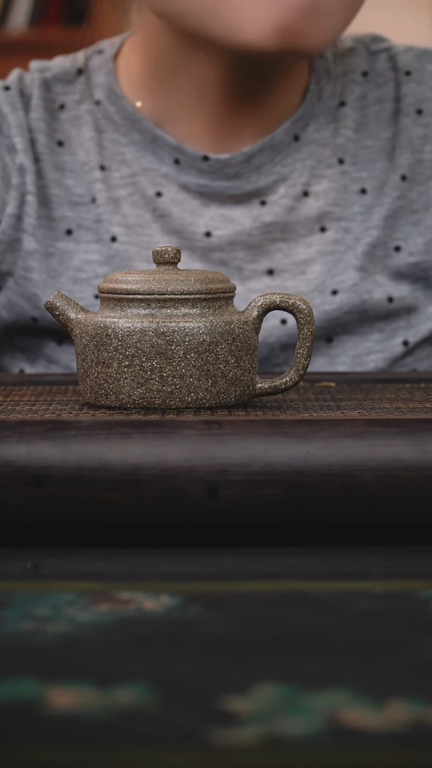 茶壶紫砂8目 青玉砂 德钟