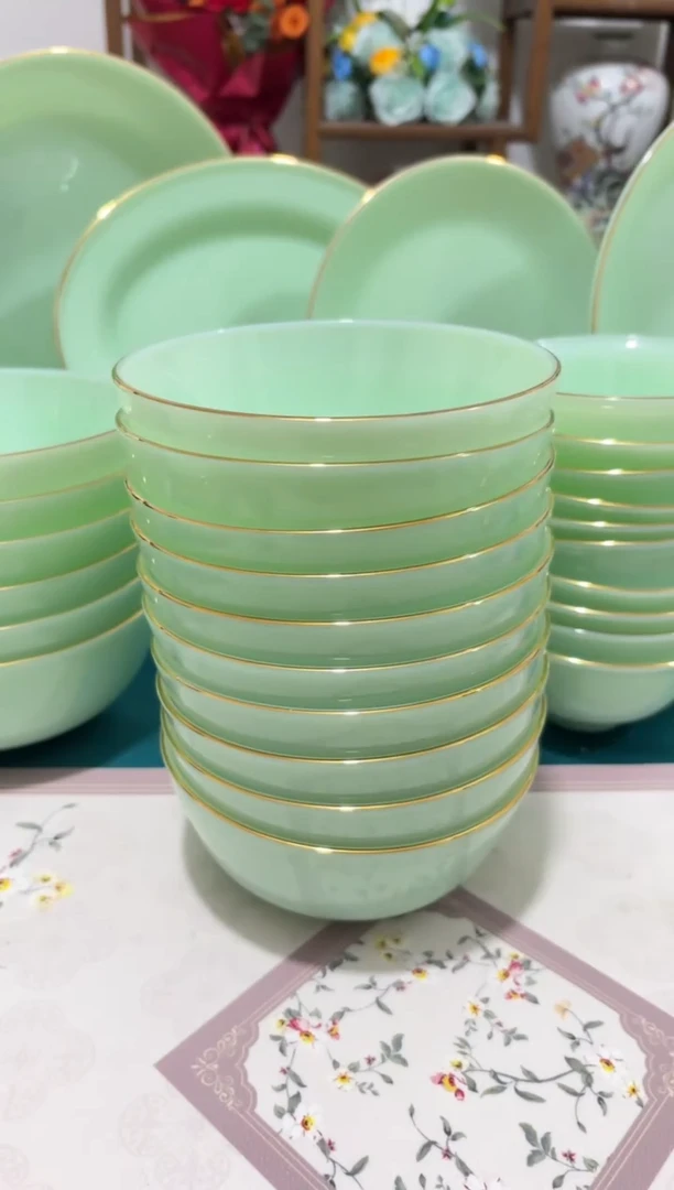 5.5英寸玉瓷碗10个口径13.8厘米