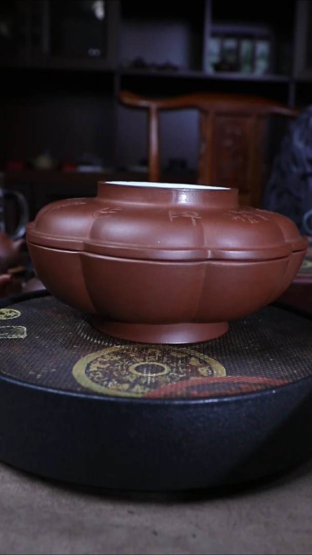 茶壶紫砂橘?早期紫砂果盘