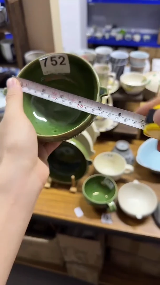 圆形日本进口餐具  12厘米双耳钵