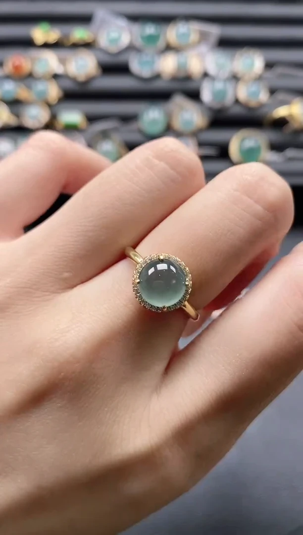 【闪购商品】翡翠戒指银S925镶嵌1111