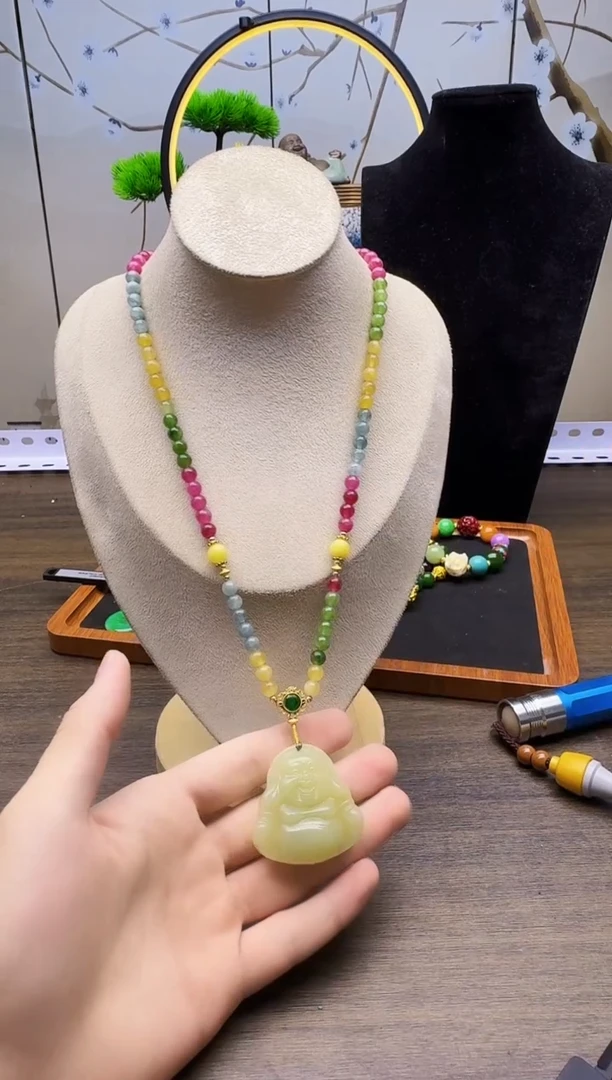 14K金镶嵌颈饰碧玺X50