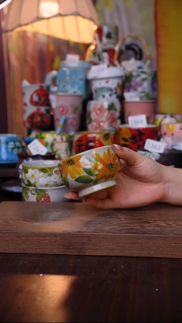 杯子陶泥垚手作 景德镇手工手绘陶瓷器物