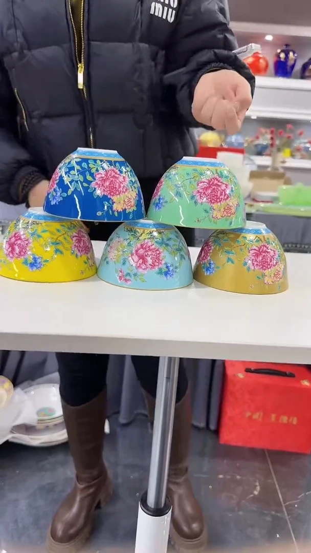 【闪购商品】瓷片5英寸景德镇莲子碗5个混色
