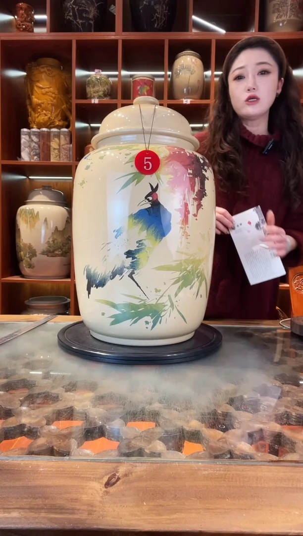 罐李旭泽作品大号白泥缸@5