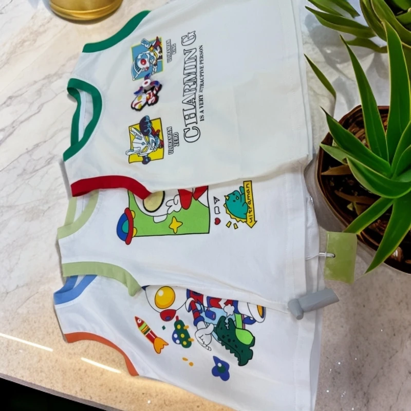 会旋转玩偶冰感棉夏季无袖卡通背心