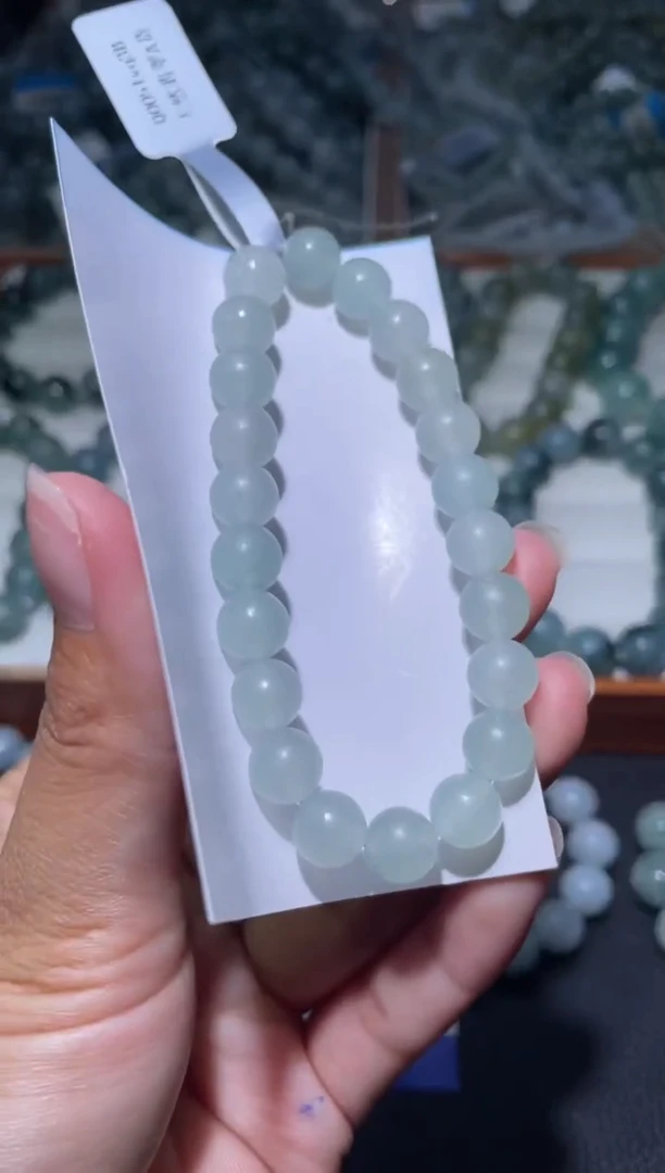 未镶嵌定制翡翠天然缅甸A货翡翠手串15