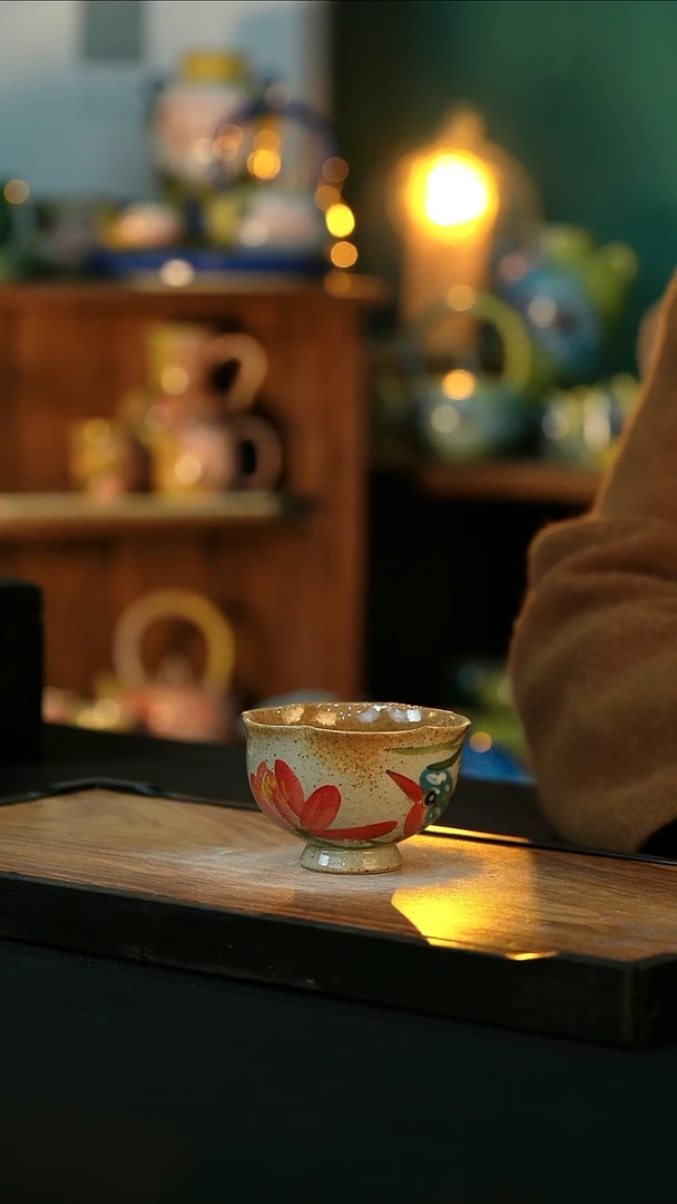 【闪购商品】杯手绘心瓷陶瓷浮力