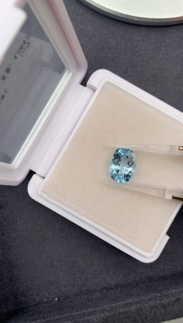 裸石海蓝宝石4 ct 海蓝宝石 定制 FE