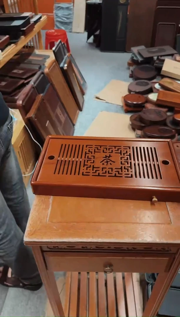 花梨木茶盘36*20茶韵