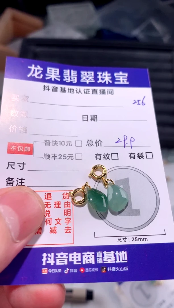 翡翠未镶嵌颈饰随形256