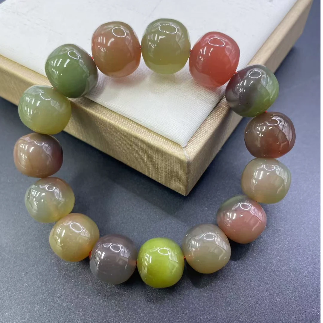 【小杰推荐】炫彩盐源老型珠手链 （多样性发其一）3198