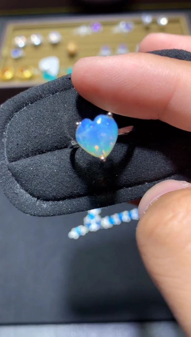 未镶嵌欧泊戒指【微瑕】P08